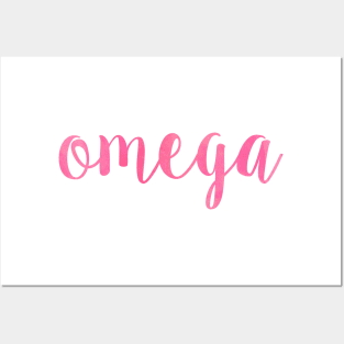 Omega Pink Posters and Art